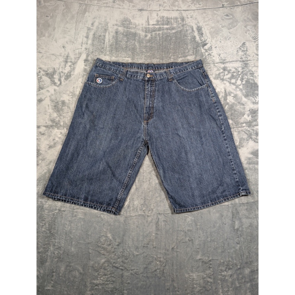 VINTAGE G-Unit Shorts Mens 42 Blue Jeans Baggy Denim 50 Cent Y2K Hip Hop Adult
